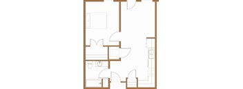 a floor plan of a small house