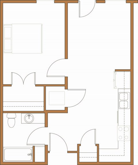 a floor plan of a small house