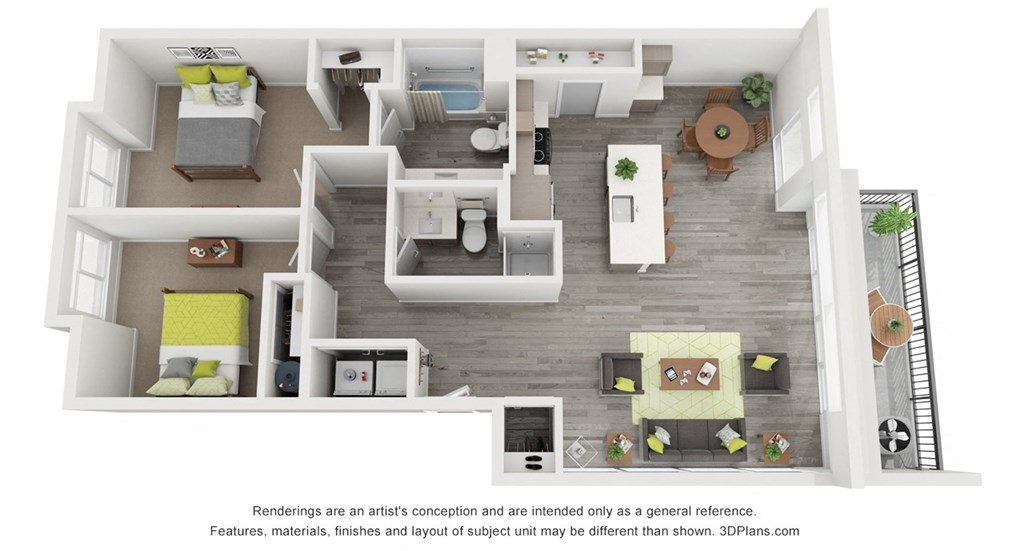 the outlook floor plan  1 bedroom 297 sq ft