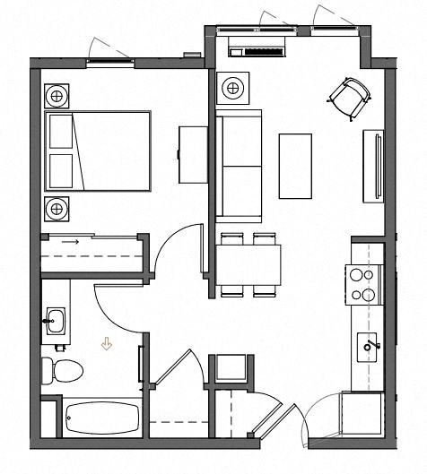 11560 SE Division Street Studio-3 Beds Apartment, Affordable for Rent - Photo Gallery 26