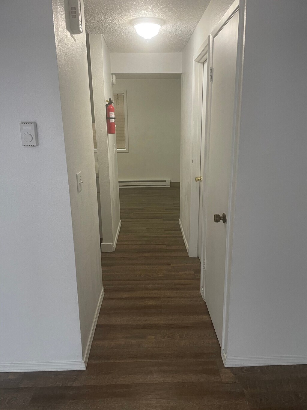 a look down the hall from the front door