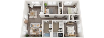a floor plan of a 1 bedroom apartment at the crossings in indianapolis