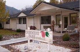 a house with a sign in front of it