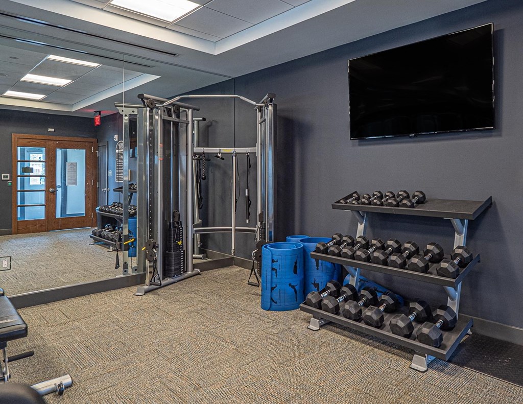 Fitness Center With Updated Equipment at Heritage Court, Ewing, NJ, 08628
