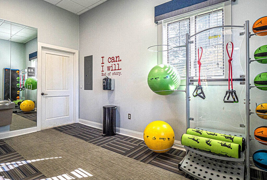 Fitness Center With Modern Equipment at The Lakes, Allentown