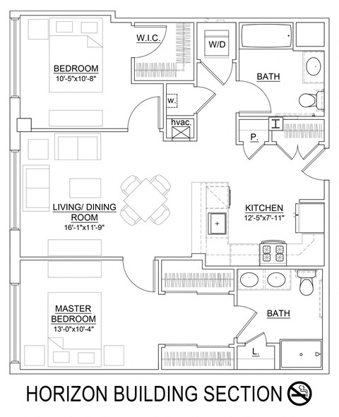 a floor plan of a town house with a bedroom and a living room