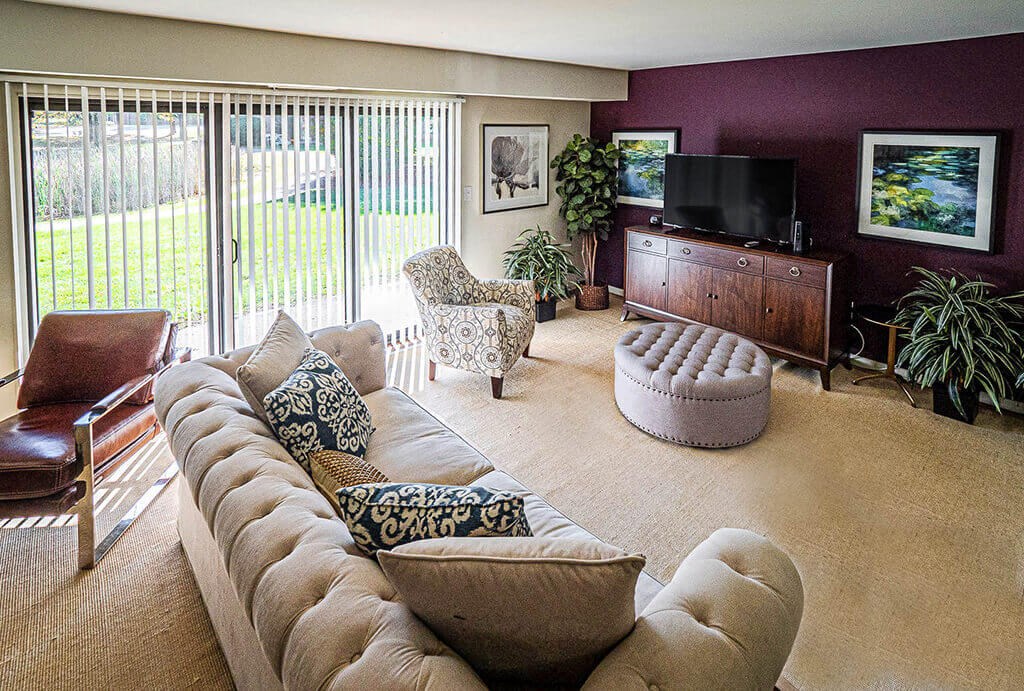 Modern Living Room at The Lakes, Allentown, Pennsylvania