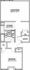 1 Bed 1 Bath