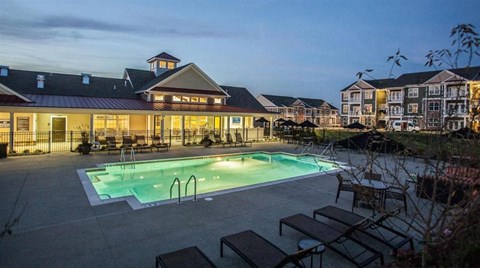 Twilight Pool at New Britain, Chalfont, PA, 18914