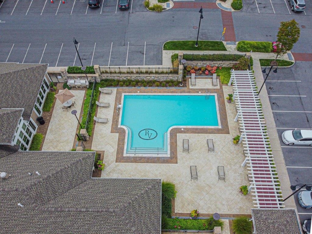 Aerial View Of Pool at Palmer View, Pennsylvania, 18045