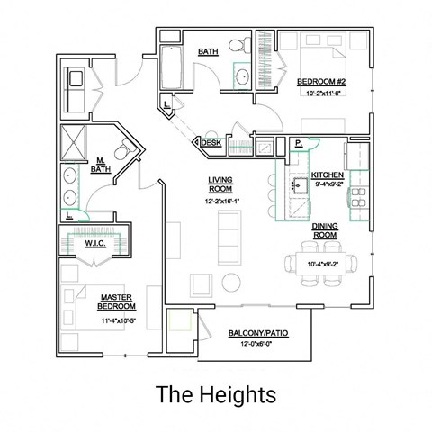 Asher Floor Plan at Palmer View, Palmer Township