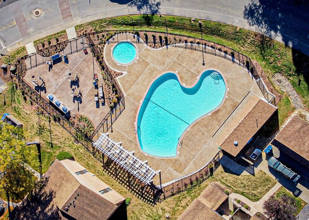 Pool Aerial View at The Lakes, Allentown, 18104