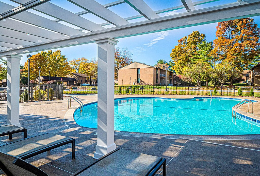 Relaxing Pool Area With Sundeck at The Lakes, Allentown, PA