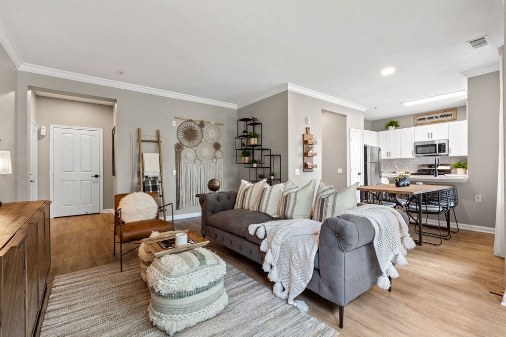 Living Room With Kitchen at Harper's Crossing, Pennsylvania, 19047
