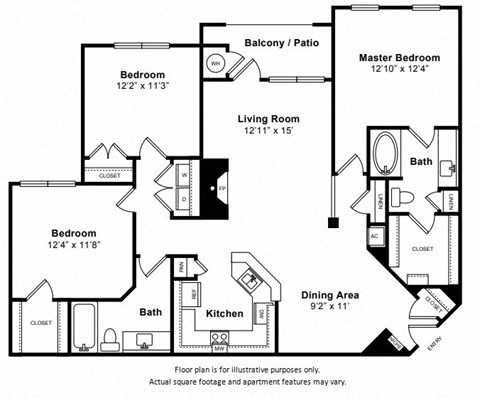 Oak1 Floor Plan at Harper's Crossing, Langhorne, 19047