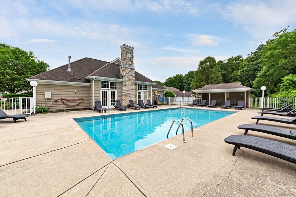 the swimming pool at our apartments