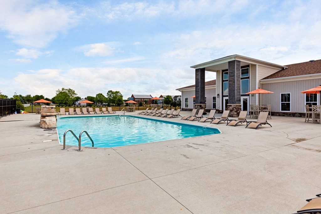 the swimming pool at our apartments