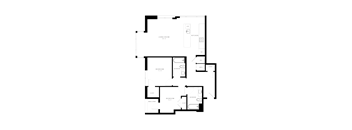 A floor plan of a house with labeled rooms such as "DINING ROOM" and "KITCHEN".