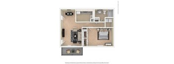 1 BEDROOM 1 BATHROOM LARGE