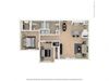 2 BEDROOM 2 BATHROOM A