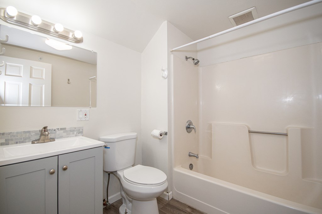 a bathroom with a toilet sink and bathtub