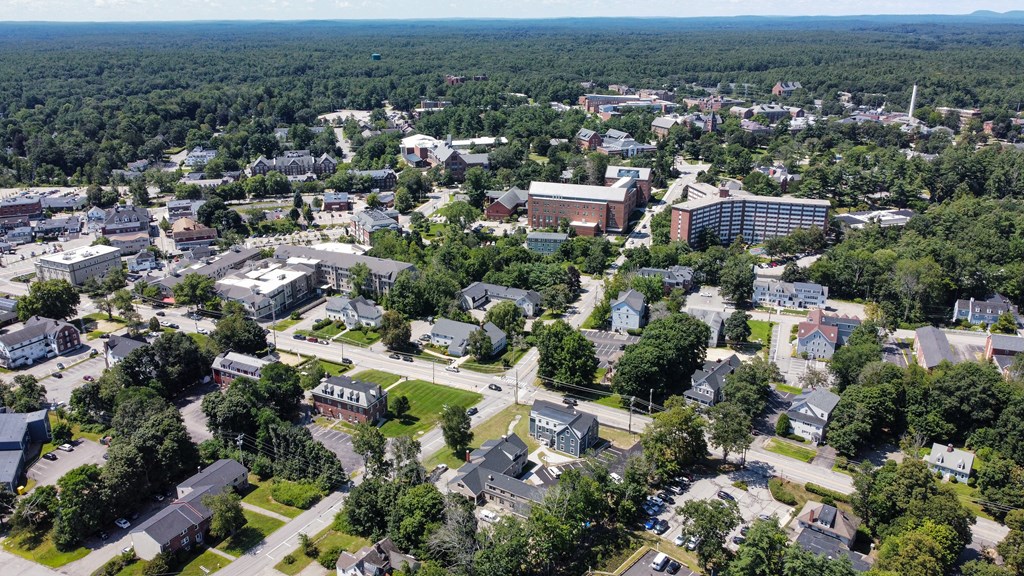 arial view of the city