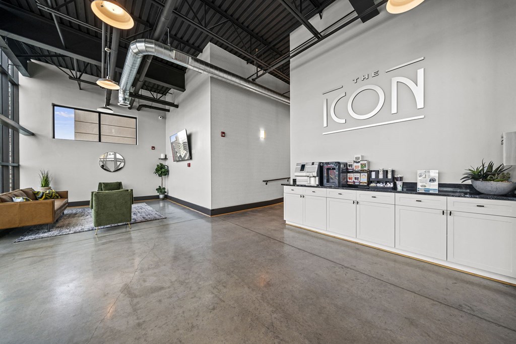 a view of the lobby at the icon offices at The Icon, Richmond, VA 23230