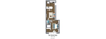 Redford Floor Plan at The Icon, Richmond, VA 23230