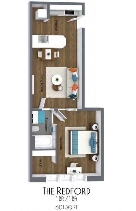 Redford Floor Plan at The Icon, Richmond, VA 23230