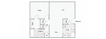 1-bed-1-bath at The Benton Apartment Homes, Hoover, 35216