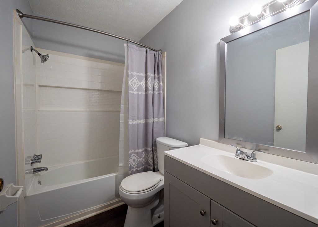 large bathroom with sink and bathtub