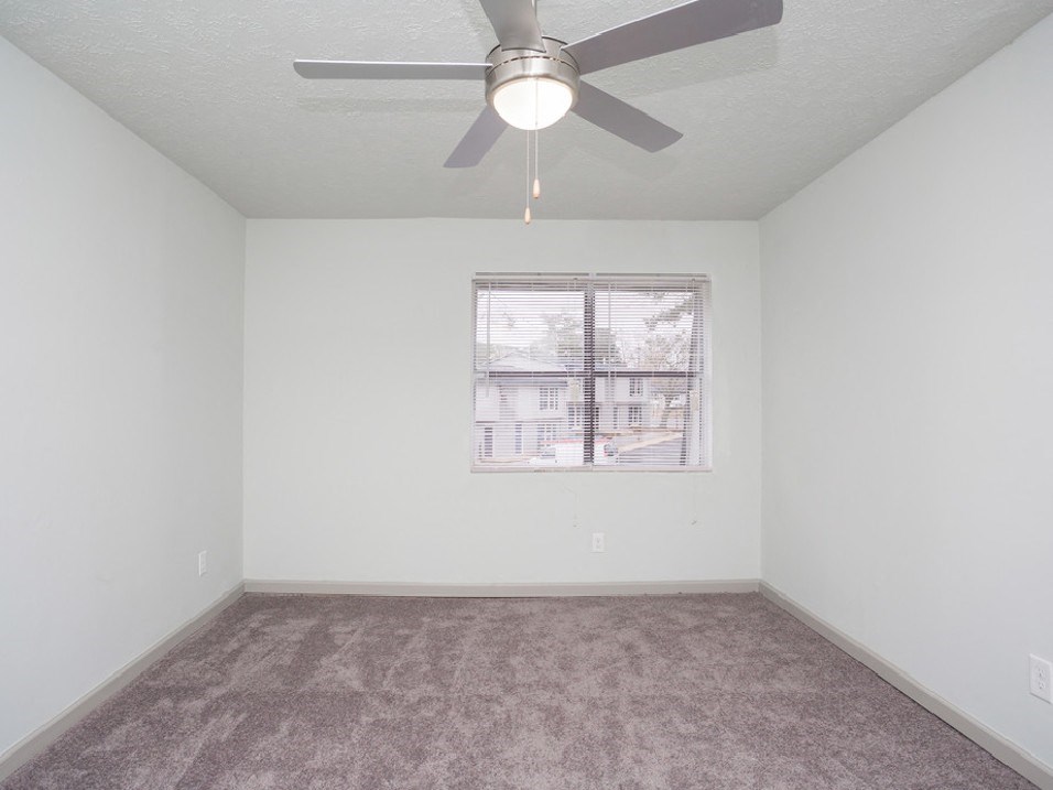 Bedroom with window view at Gardens at Camp Creek, Atlanta