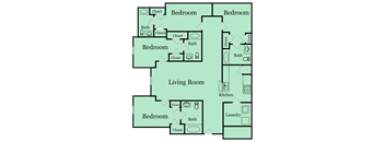 4 bed 4 bath A at Independence Place, Hinesville, Georgia