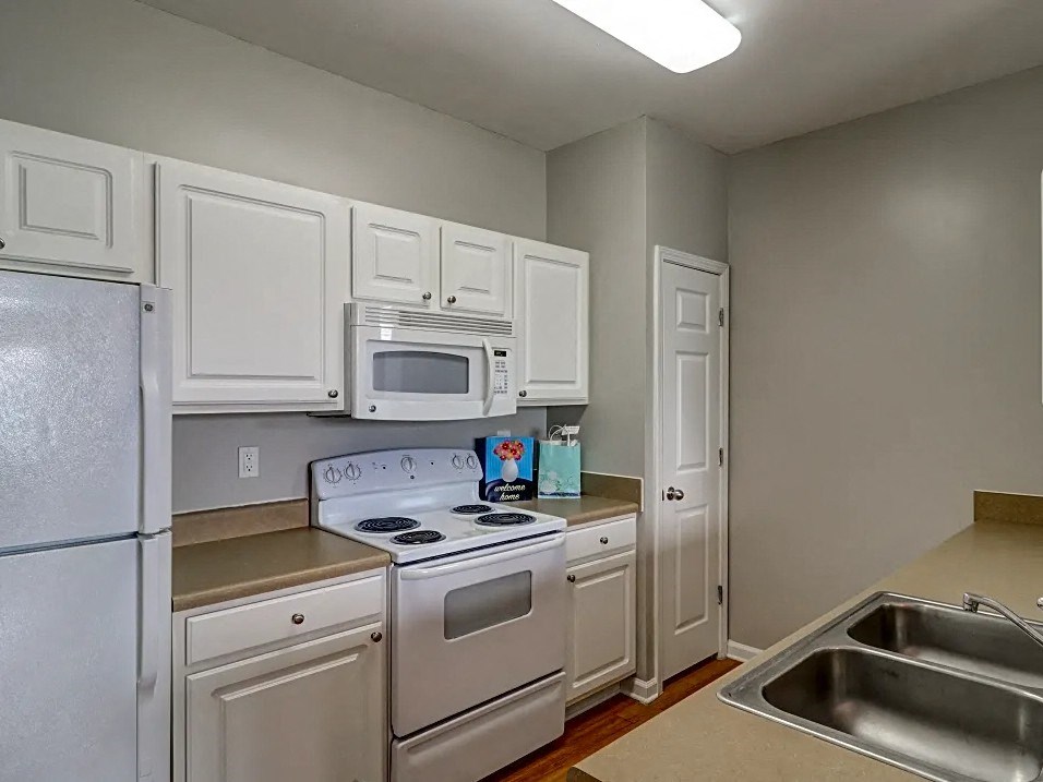 Kitchen with cabinets at Independence Place, Hinesville, 31313