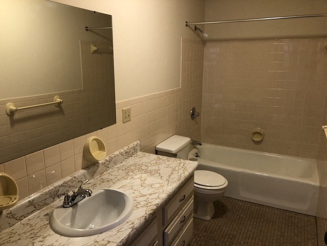 Bathroom at Dutch Hills Terrace Apartments, Parkersburg, West Virginia