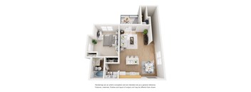 A white floor plan of a house with furniture and appliances.