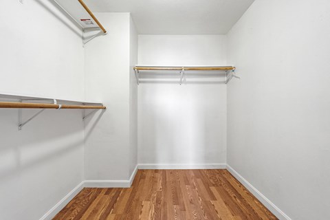 Spacious closets