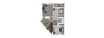 2 Bedroom, 1.5 Bathroom Renovated