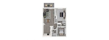 White Top Two Bedroom