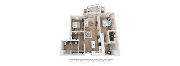 2d floor plan at Cortona Point in Goleta, CA 93117