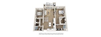 2e floor plan at Cortona Point in Goleta, CA 93117