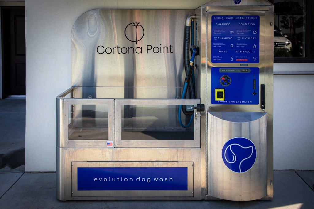 On site dog wash in our pet friendly community