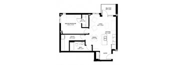 this floor plan is an approximation of our 1 bedroom suite