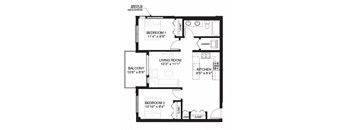 a floor plan of unit g