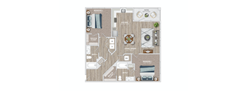 South and Twenty_B3 Floorplan Illustration