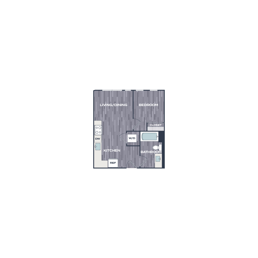 A diagram of a house layout with labeled rooms.
