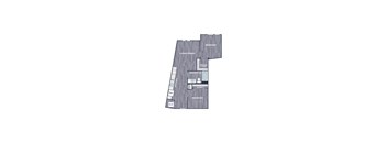 A diagram of a house layout with labeled rooms.