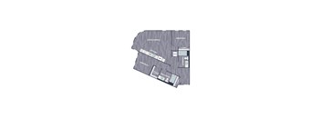 A diagram of a house layout with labeled rooms.