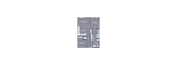 A floor plan of a house with labeled rooms.