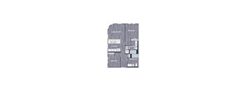 A diagram of a house layout with labeled rooms.